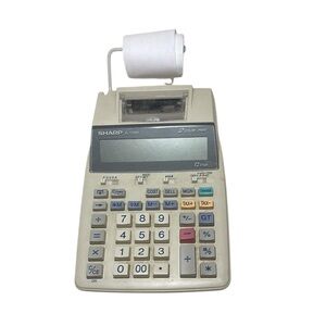 Sharp EL-1750V Office Printing Calculator with LCD Display